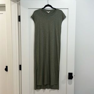 Madewell Muscle Midi Dress Green Small